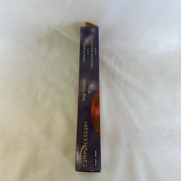 Compucessory 6-Outlet Surge Protector 6ft Cord White 2 USB - Picture 9 of 9